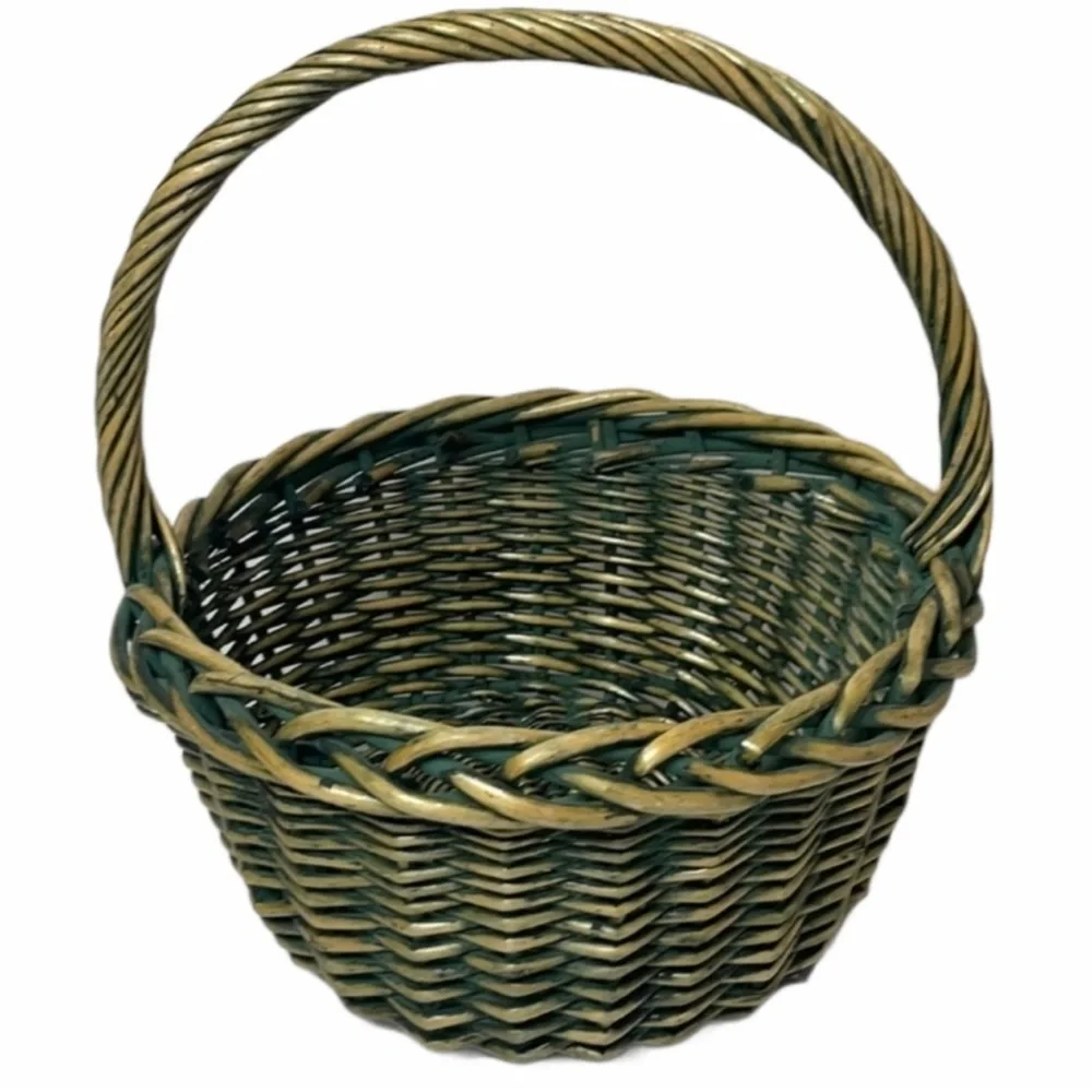 Woven Cottage Basket Round Very Large Sturdy High Quality Artisan Handcrafted
